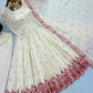 Ivory Rose Embroidered Anarkali