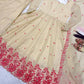 Ivory Rose Embroidered Anarkali