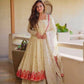 Ivory Rose Embroidered Anarkali