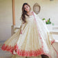 Ivory Rose Embroidered Anarkali