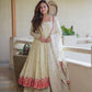 Ivory Rose Embroidered Anarkali