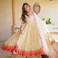 Ivory Rose Embroidered Anarkali