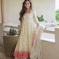 Ivory Rose Embroidered Anarkali