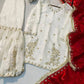Ivory Royale Mirror Work Sharara Set for Festive and Wedding Wear