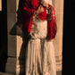 Ivory Royale Mirror Work Sharara Set for Festive and Wedding Wear