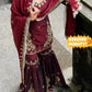 Ivory Royale Mirror Work Sharara Set for Festive and Wedding Wear
