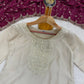 Ivory Sequin Straight Kurta