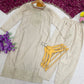 Ivory Sequin Straight Kurta