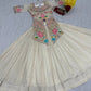 Ivory Simar Cosmos Embroidered Crop Top Lehenga Set with Sequins & Coding Work – Festive Party Wear