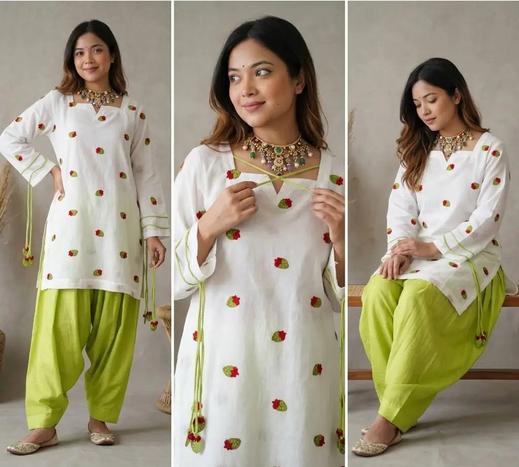Ivory Strawberry Farshi Set