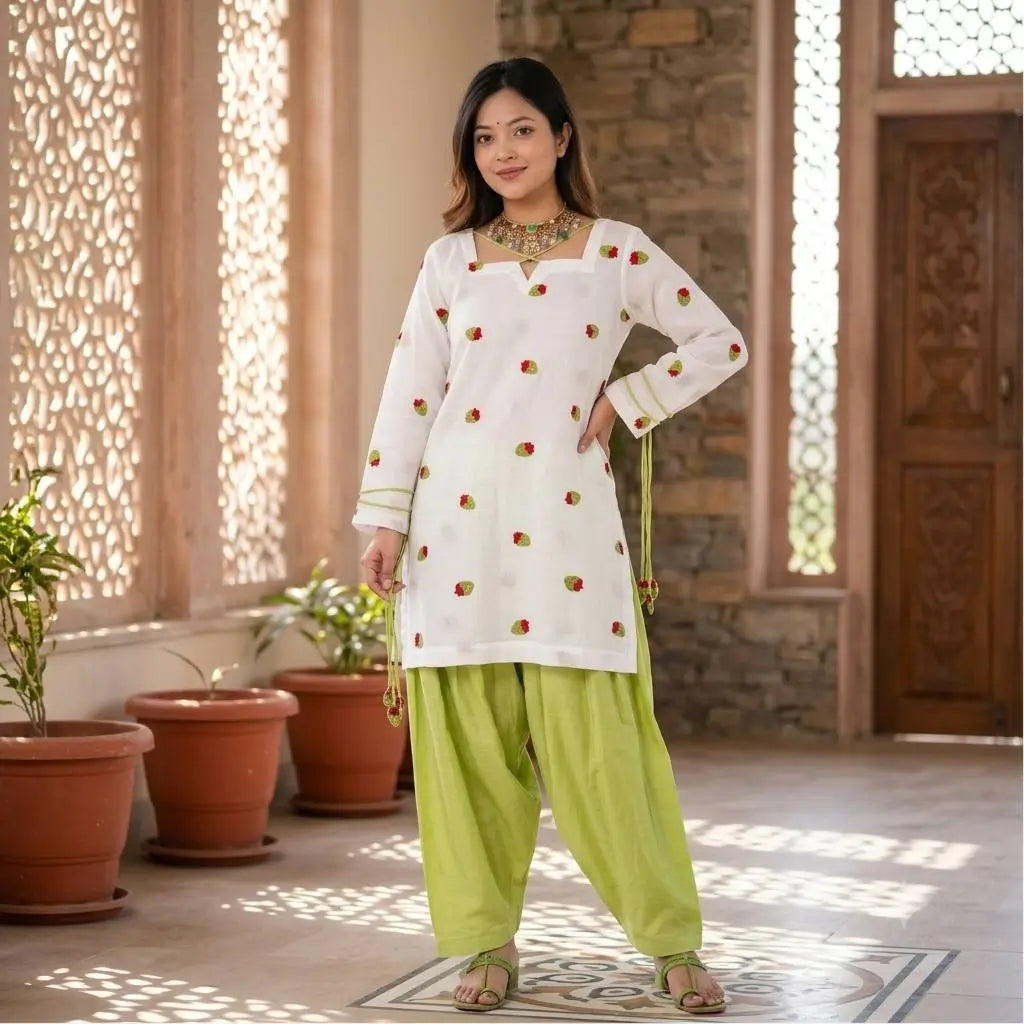 Ivory Strawberry Farshi Set
