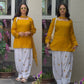 Ivory Sunflower Farshi Suit