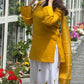 Ivory Sunflower Farshi Suit