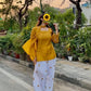 Ivory Sunflower Farshi Suit