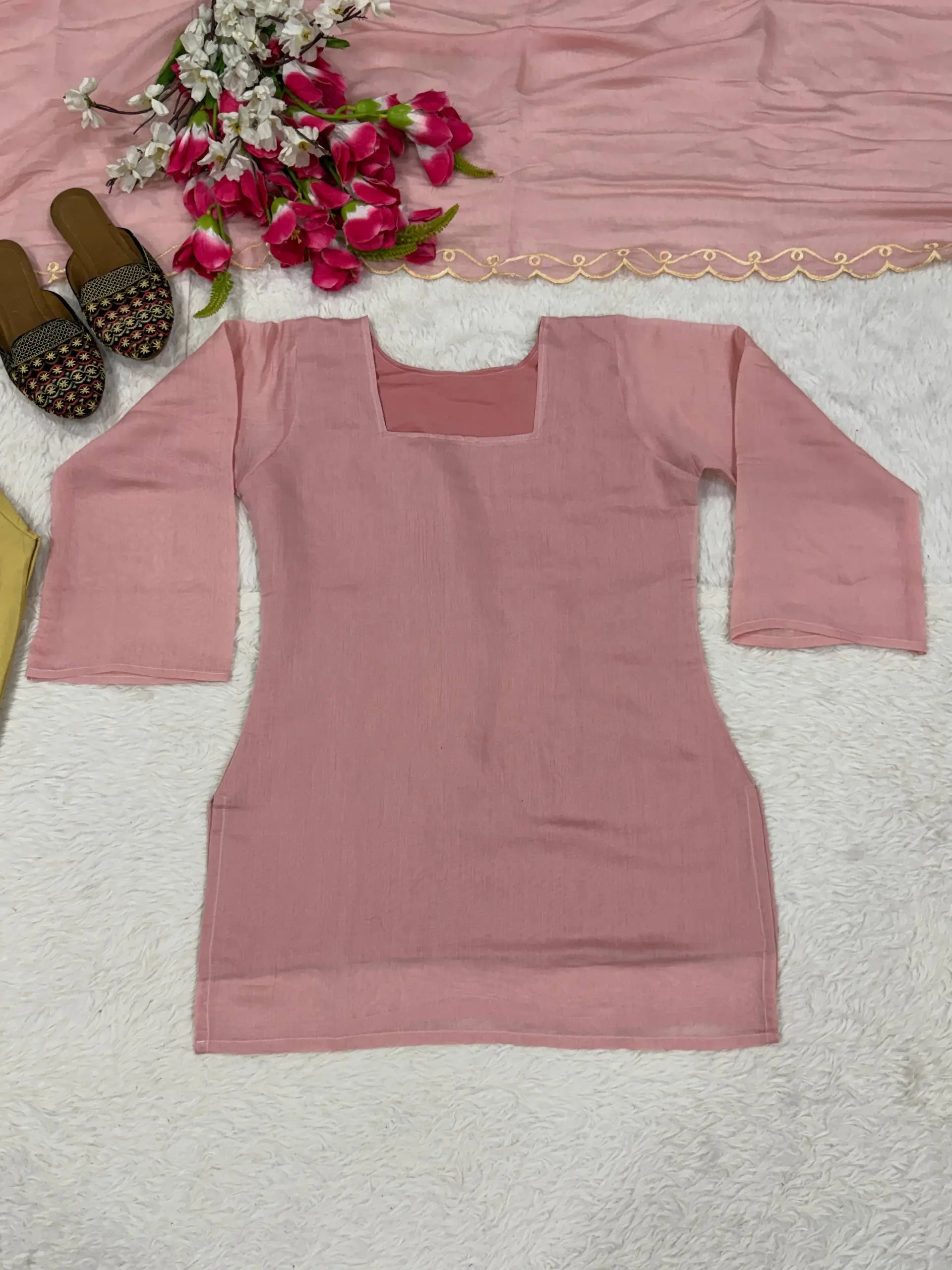 Ivory Sunflower Farshi Suit