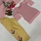 Ivory Sunflower Farshi Suit