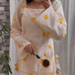 Ivory Sunflower Farshi Suit