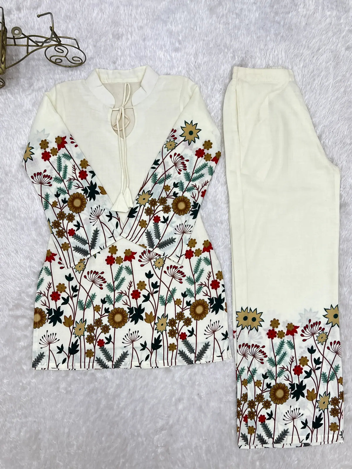 Ivory Wildflower Print Co-ord Set