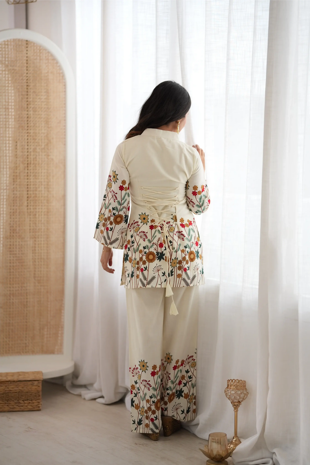 Ivory Wildflower Print Co-ord Set