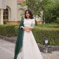 Ivory Zari Temple Lehenga Set