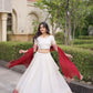 Ivory Zari Temple Lehenga Set