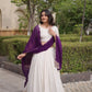 Ivory Zari Temple Lehenga Set