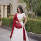 Ivory Zari Temple Lehenga Set
