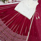 Ivory and Rani Pink Fendy Silk Lehenga Set with Real Mirror Work and Lace Detail