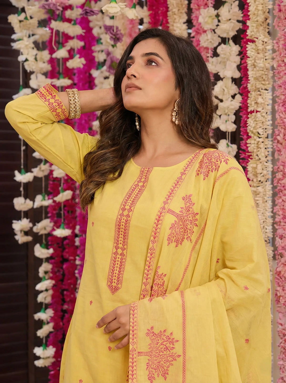 Jacquard Cotton Straight Kurta