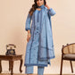 Jacquard Cotton Straight Kurta