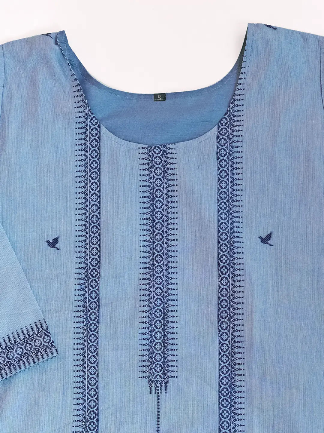 Jacquard Cotton Straight Kurta