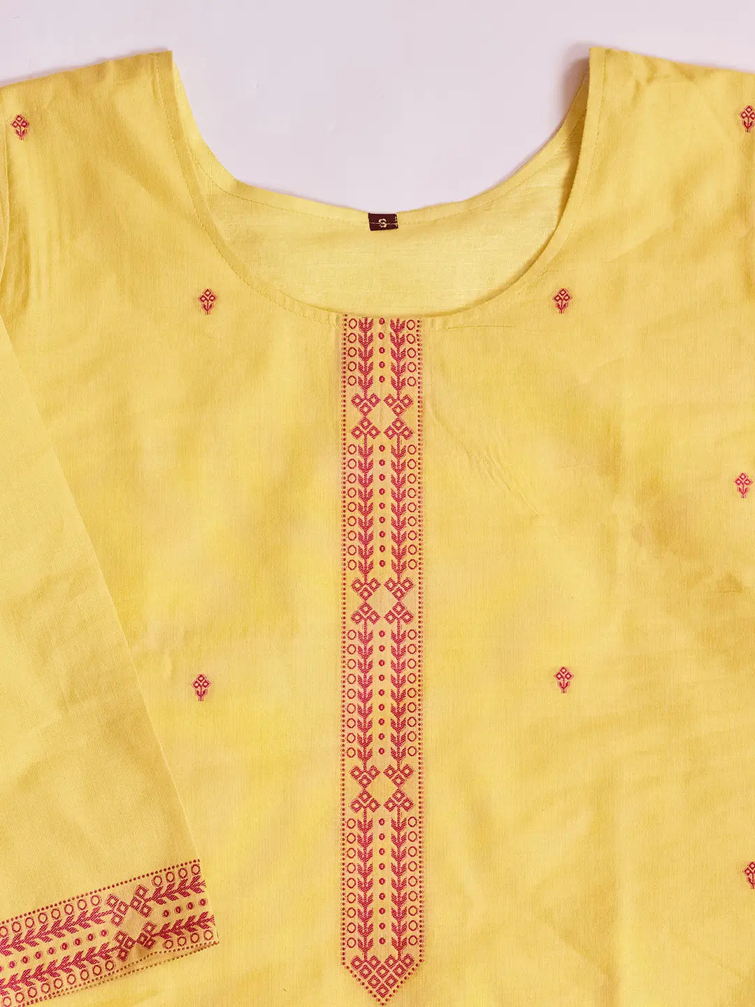 Jacquard Cotton Straight Kurta