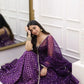 Jacquard Silk Anarkali Suit with Weaving & Lace Detailing