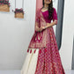 Jacquard Silk Lehenga with Banarasi Saree Style Drape for partys