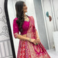 Jacquard Silk Lehenga with Banarasi Saree Style Drape for partys