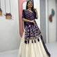 Jacquard Silk Lehenga with Banarasi Saree Style Drape for partys