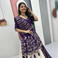 Jacquard Silk Lehenga with Banarasi Saree Style Drape for partys