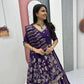 Jacquard Silk Lehenga with Banarasi Saree Style Drape for partys