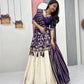 Jacquard Silk Lehenga with Banarasi Saree Style Drape for partys
