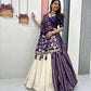 Jacquard Silk Lehenga with Banarasi Saree Style Drape for partys