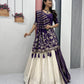 Jacquard Silk Lehenga with Banarasi Saree Style Drape for partys