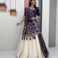 Jacquard Silk Lehenga with Banarasi Saree Style Drape for partys