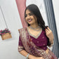 Jacquard Silk Lehenga with Banarasi Saree Style Drape for partys