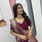 Jacquard Silk Lehenga with Banarasi Saree Style Drape for partys