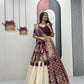 Jacquard Silk Lehenga with Banarasi Saree Style Drape for partys