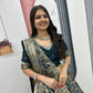 Jacquard Silk Lehenga with Banarasi Saree Style Drape for partys