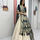 Jacquard Silk Lehenga with Banarasi Saree Style Drape for partys