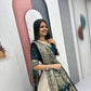 Jacquard Silk Lehenga with Banarasi Saree Style Drape for partys
