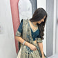 Jacquard Silk Lehenga with Banarasi Saree Style Drape for partys