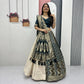 Jacquard Silk Lehenga with Banarasi Saree Style Drape for partys